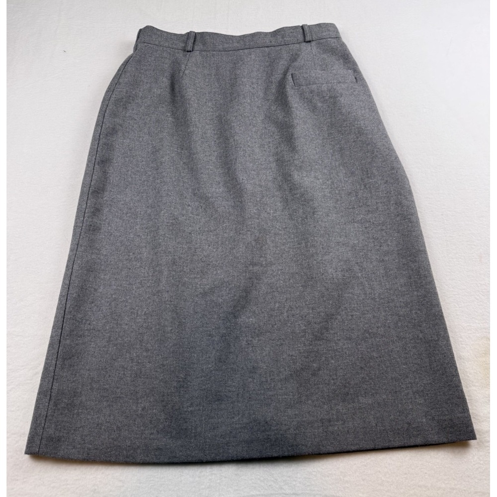Vintage Cos Cob Gray Wool Blend A Line Skirt Size 16
